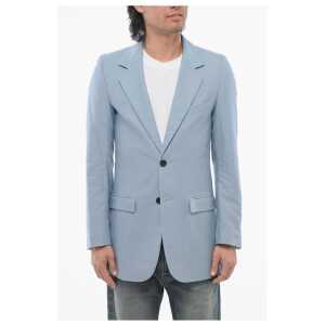 Viktor & Rolf Twill Cotton Slim Fit Blazer with Flap Pockets
