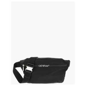 Off-White Solid Color Bum Bag with Contrasting Logo