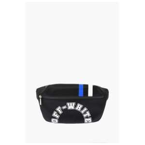 Off-White Perforated Nylon Bum Bag with Contrasting Details