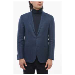Corneliani CC COLLECTION Linen Herringbone RIGHT Blazer