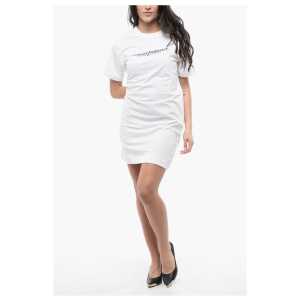 Diesel Cotton D-EGOR Tee Dress with Embossed Print