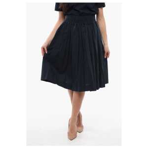 Woolrich Popeline Cotton Flared Midi Skirt