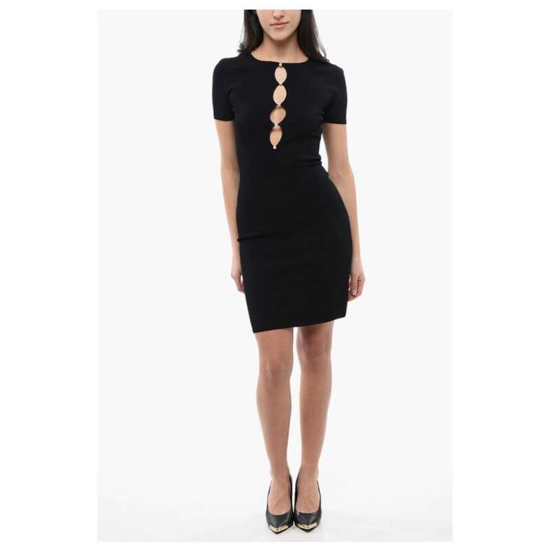 Dsquared² Knitted Cut-Out Dress with Pearls, theFeinheit