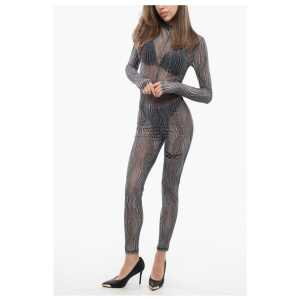 Reebok CARDI B Long Sleeved See-Through Jumpsuit