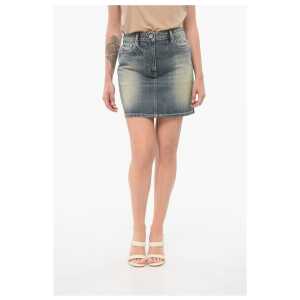 Kenzo Vintage Washed Denim Miniskirt