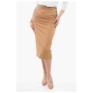 Max Mara SFILATA Side Buttoned CRESTA Cotton A-Line Skirt