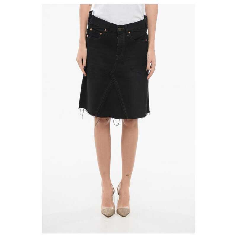 Balenciaga Denim Miniskirt with Cut-outs, theFeinheit