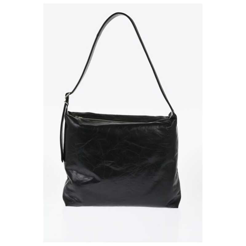 Jil Sander Leather Quilted Crossbody Bag with Zip Closure, theFeinheit