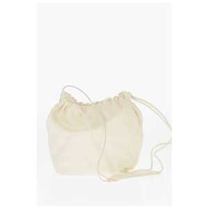 Jil Sander Crocodile Printed Leather DUMPLING Bucket Bag