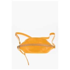 Jil Sander Leather TACO Crossbody Bag with Zip Closure
