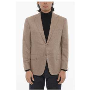 Corneliani Silk MANTUA 2-Button Blazer with Flap Pockets