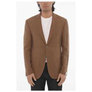 Corneliani Linen and Silk Half-Lined GATE 2-Button Blazer