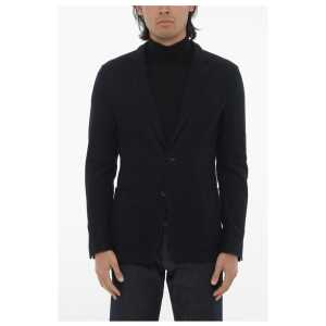 Corneliani ID Lightweight Cotton Unlined 2-Button Blazer with Patch Poc