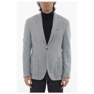 Corneliani CC COLLECTION Side Vents Notch Lapel Unlined 2-Button Blazer