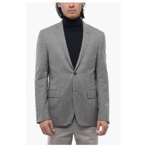 Corneliani Extrafine Virgin Wool Blazer with District Check Motif