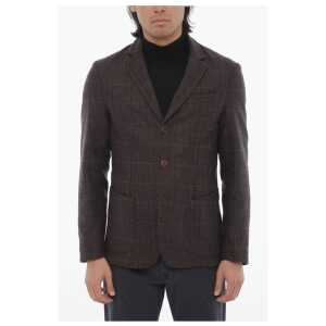 Corneliani CC COLLECTION District Check Wool Blend Blazer
