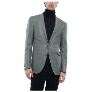 Corneliani Half-lined Silk Blend Blazer with Patch Pockets