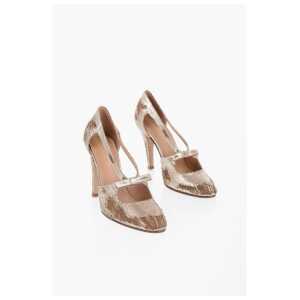 Maison Margiela Vintage Effect Lurex Pumps With Cut-out