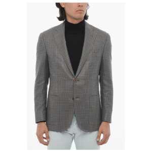 Corneliani Half-lined LEADER Blazer with Check Pattern