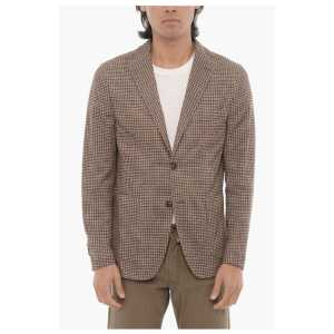 Corneliani CC COLLECTION Half-lined Houndstooth Suit