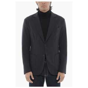 Corneliani CC COLLECTION SMART JKT Nylon Stretch Blazer with Patch Pock