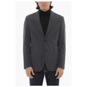 Corneliani Unlined Cotton and Silk 2-Buttons Blazer
