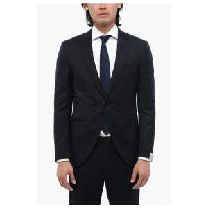 Corneliani Center Vent Peak Lapel 1-Button Blazer