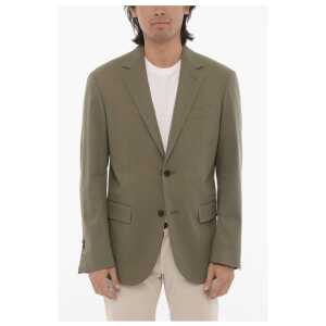 Corneliani Solid Color Stretch Cotton CIRCLE 2-Button Blazer