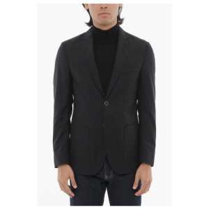 Corneliani ID Patch Pocketed Stretch Wool Blazer