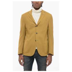 Corneliani CIRCLE Unlined Virgin Wool Blazer with Patch Pockets