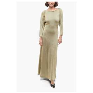 Gucci Lurex Flared Dress with Open Back
