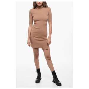 Dsquared² Turtleneck Stretch Fabric Sheath Dress