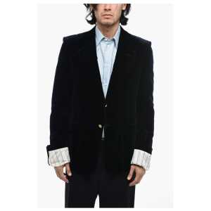Gucci Velvet Blazer with Contrasting Cuffs