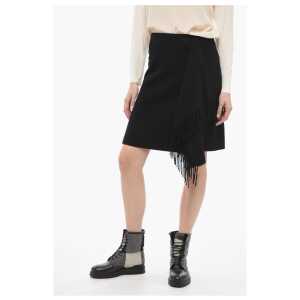 Woolrich Fringed Wrap Skirt