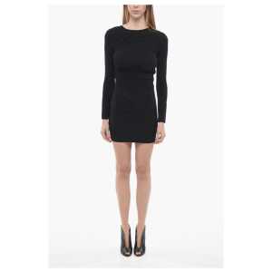 Dsquared² Jersey Sheath Dress with Draped Detail