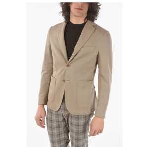 Corneliani CC COLLECTION cotton side vents 2-button blazer