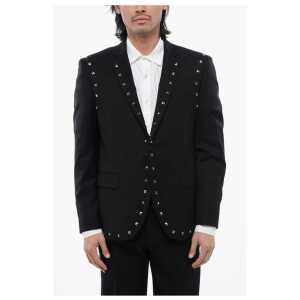 John Richmond Virgin Wool NUSETTO Blazer With Stud Details