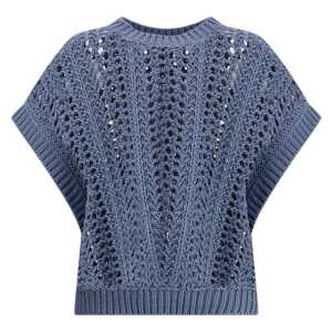 Brunello Cucinelli Lace-knit  Vest