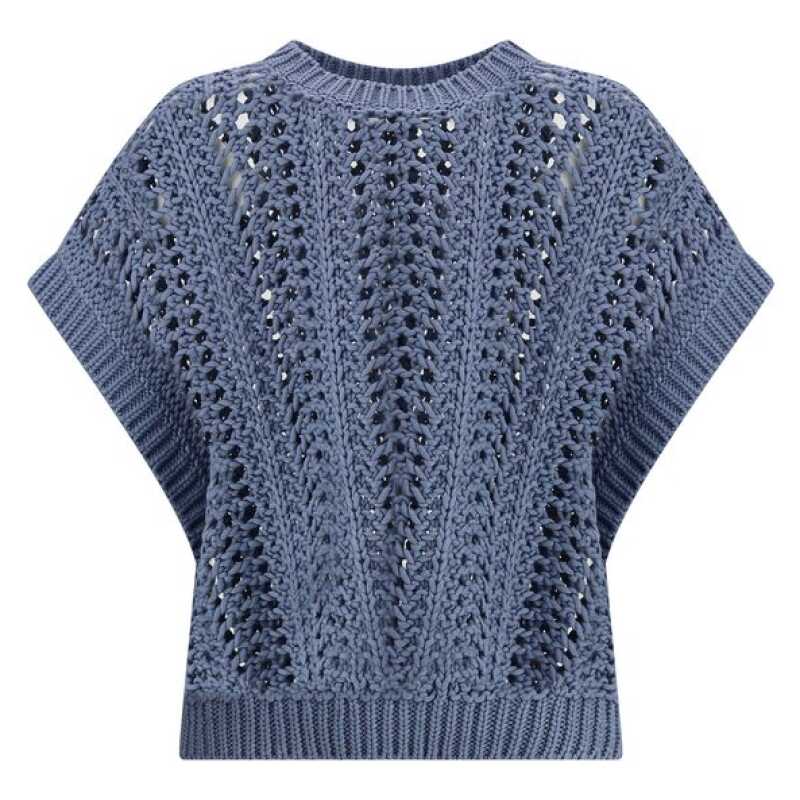 Brunello Cucinelli Lace-knit  Vest, theFeinheit