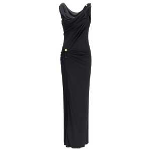 Versace Draped jersey long Dress