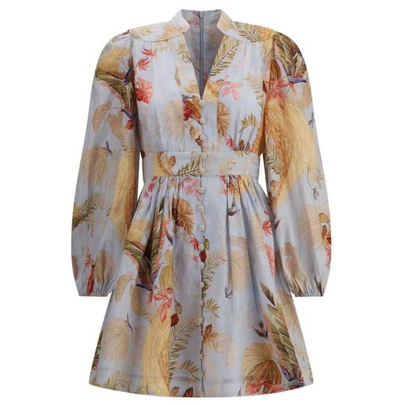 Zimmermann Ascension Plunge Mini Dress, theFeinheit