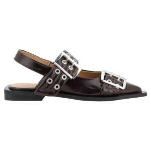 Ganni Buckle Ballerinas