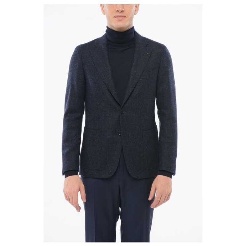 Corneliani Wool Half-lined Single Breasted Blazer With Patch Pockets, theFeinheit