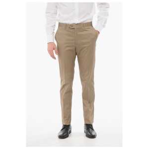 Corneliani Cotton Pants with Double Buttons Clousure