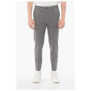 Corneliani Wool Jersey Pants with Side Knitted Bands