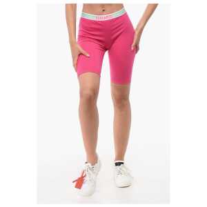 Dsquared² Cotton Stretch Cycling Shorts with Logoed Band