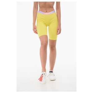 Dsquared² Cotton Stretch Cycling Shorts with Logoed Band