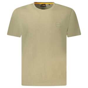 Hugo Boss Green Cotton Men T-Shirt