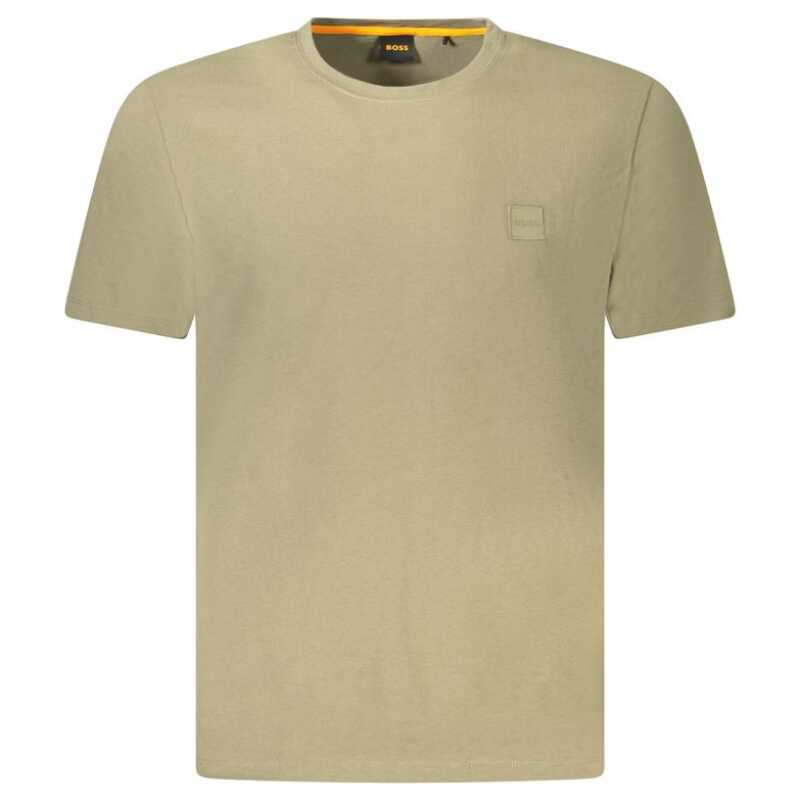 Hugo Boss Green Cotton Men T-Shirt, theFeinheit