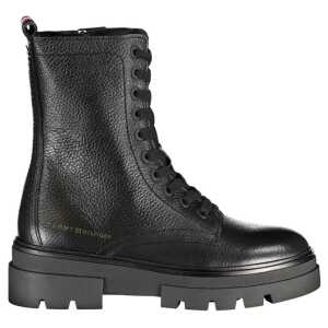Tommy Hilfiger Black Polyester Boot
